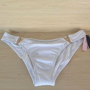 Victoria’s Secret Swim Large Bikini Bottoms White NWT